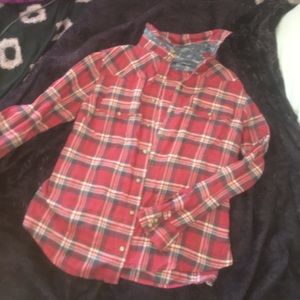 Red flannel button up